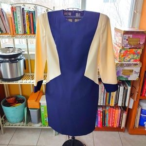 💜🤍Liz Claiborne Vintage Long Sleeve Dress
